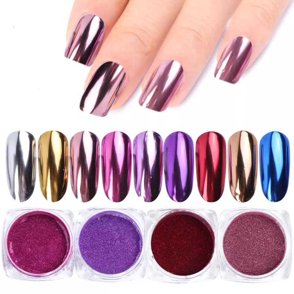 Best Acrylic Nail Pigment Mirror Effect Chrome Powder for Nail art